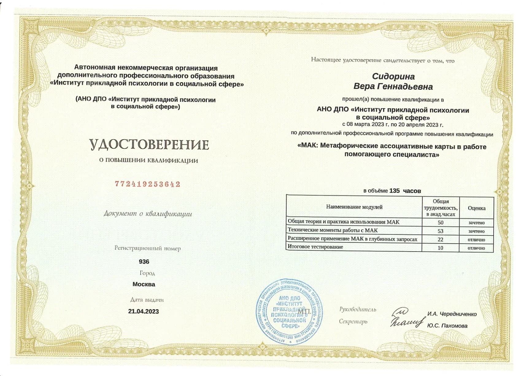 Метафорические ассоциативные карты (МАК)